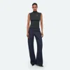 Helmut Lang Button Turtleneck Tank In Forest Night
