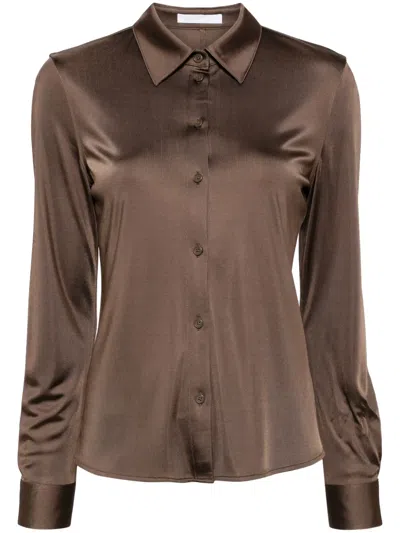 Helmut Lang Button-up Shirt In Brown