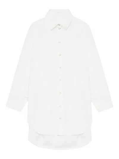 Helmut Lang Buttoned Shirt Dress In White