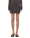 Helmut Lang Cable Mini Skirt In Black
