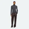 Helmut Lang Cable Turtleneck In Gray