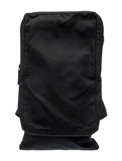 Pre-owned Helmut Lang Canvas Belt Bag Vintage In Black