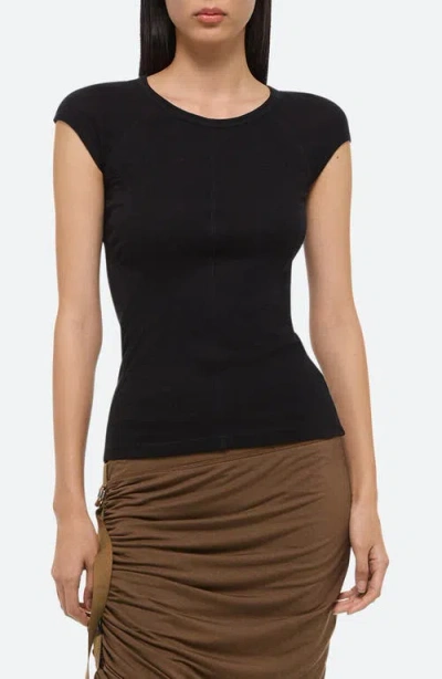 Helmut Lang Sport Cap Sleeve Top In Black - 001