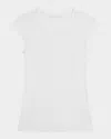 Helmut Lang Cap-sleeve Sport Tee In Optic Wht