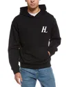 Helmut Lang Capsule Logo Pullover Hoodie In Black