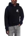 Helmut Lang Capsule Logo Pullover Hoodie In Black