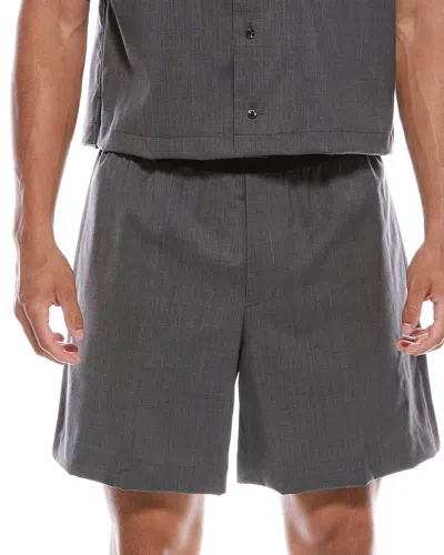 Helmut Lang Pull-on Car Shorts In Gray