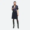 Helmut Lang Car Zip Skirt In Navy