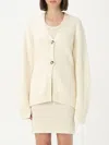 HELMUT LANG CARDIGAN HELMUT LANG WOMAN COLOR IVORY,F24631044