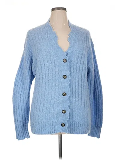 Pre-owned Helmut Lang Cardigan Sweater In Blue