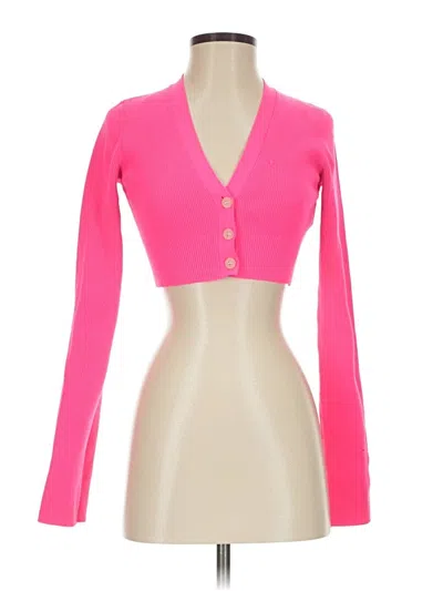 Pre-owned Helmut Lang Cardigan Sweater In Pink