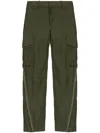 Helmut Lang Cargo Carpenter Trousers In Green