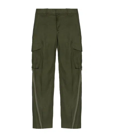 Helmut Lang Cargo Carpenter Trousers In Green