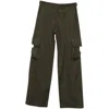 Helmut Lang Cargo Pants In Khaki Green Cotton In Green