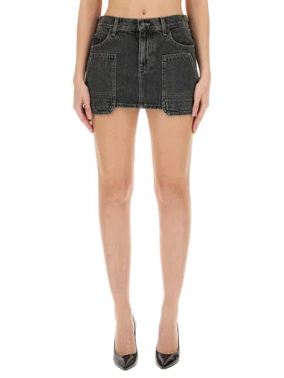 Helmut Lang Cargo Skirt In Gray