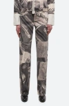 Helmut Lang Printed Carpenter Jeans In Black Multi
