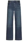 Helmut Lang Carpenter Straight Jeans In Dark Tinted Indigo