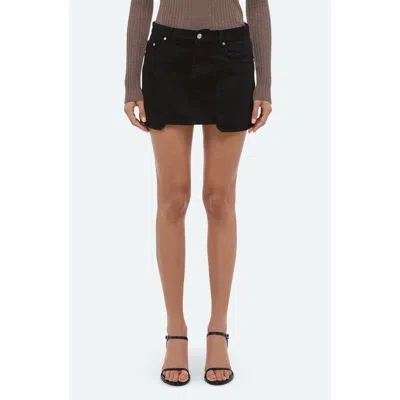 Helmut Lang Carpenter Miniskirt In Rinsed Black