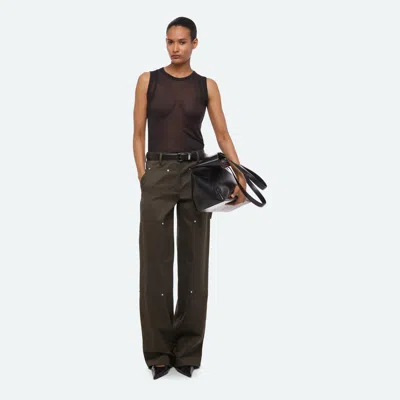 Helmut Lang Carpenter Pants In Dark Moss