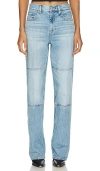 Helmut Lang Carpenter Hoch Sitzende Jeans Mit Geradem Bein In Ausgewaschener Optik In 浅靛蓝