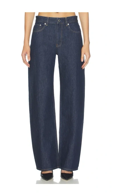 Helmut Lang Carrot Wide Leg In Blue