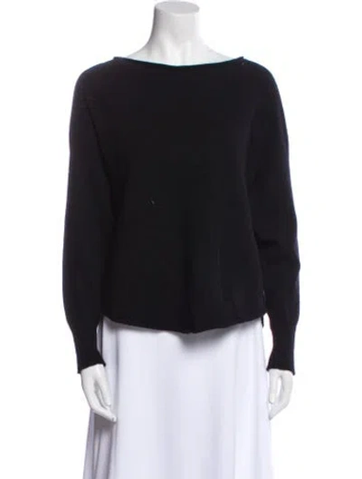 Pre-owned Helmut Lang Cashmere Bateau Neckline Sweater In Black