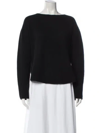 Pre-owned Helmut Lang Cashmere Bateau Neckline Sweater In Blue