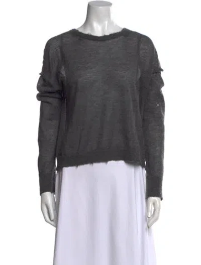 Pre-owned Helmut Lang Cashmere Bateau Neckline Sweater In Gray