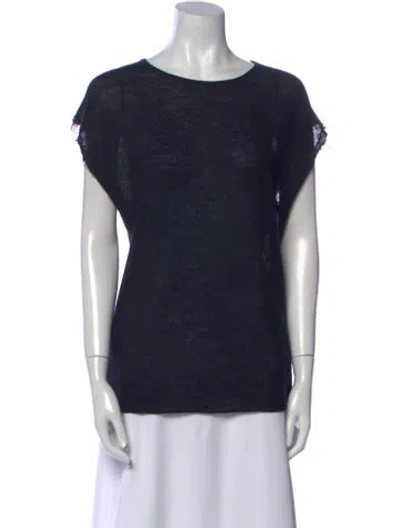 Pre-owned Helmut Lang Cashmere Bateau Neckline T-shirt In Blue