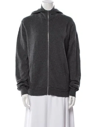 Pre-owned Helmut Lang Cashmere Bomber Jacket In Gray