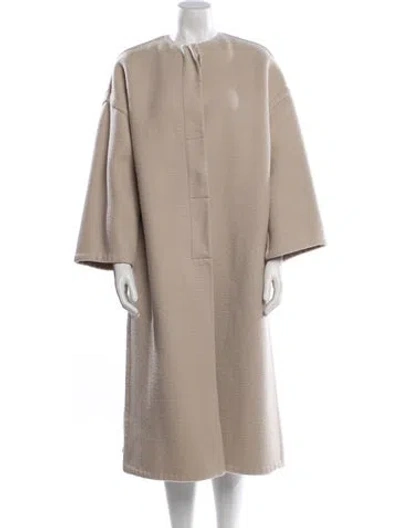 Pre-owned Helmut Lang Cashmere Coat In Neutral