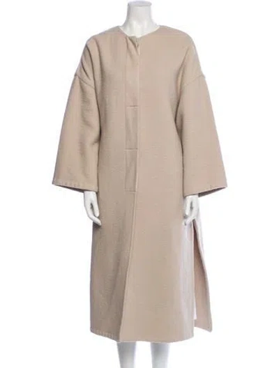 Pre-owned Helmut Lang Cashmere Coat In Neutral