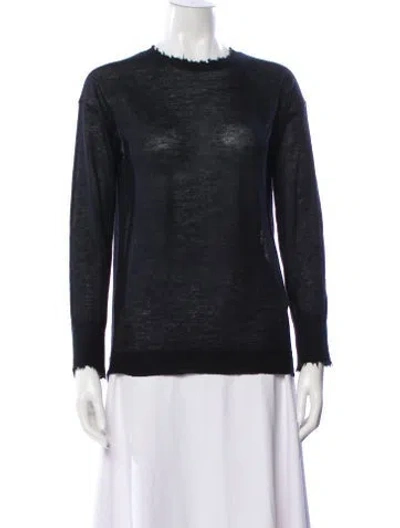 Pre-owned Helmut Lang Cashmere Crew Neck Sweater In Black