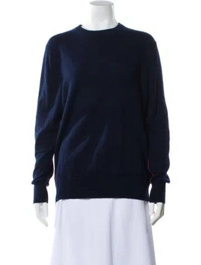 Pre-owned Helmut Lang Cashmere Crew Neck Sweater In Blue