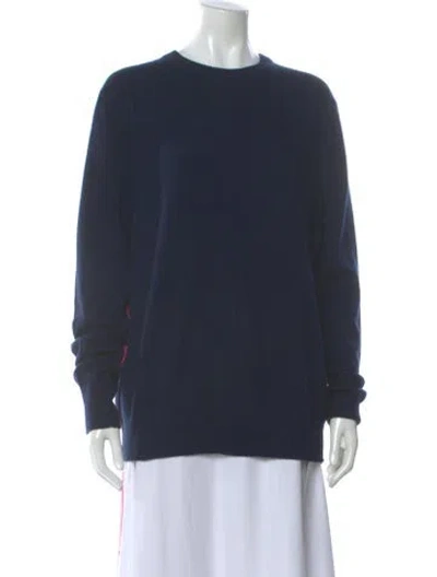 Pre-owned Helmut Lang Cashmere Crew Neck Sweater In Blue