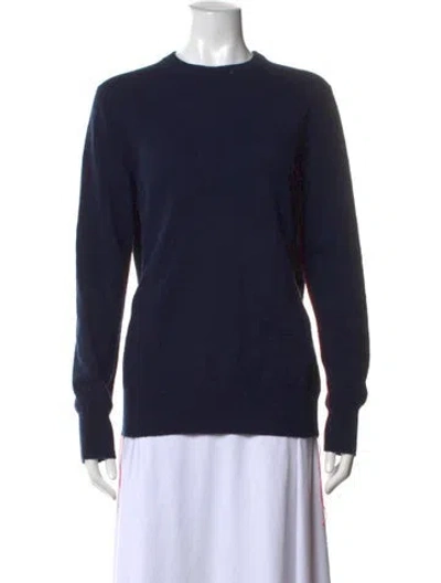 Pre-owned Helmut Lang Cashmere Crew Neck Sweater In Blue