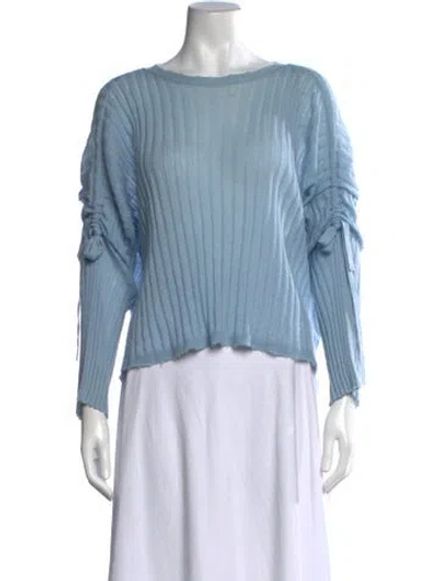 Pre-owned Helmut Lang Cashmere Crew Neck Sweater In Blue