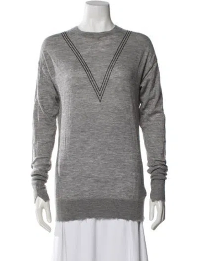 Pre-owned Helmut Lang Cashmere Crew Neck Sweater In Gray