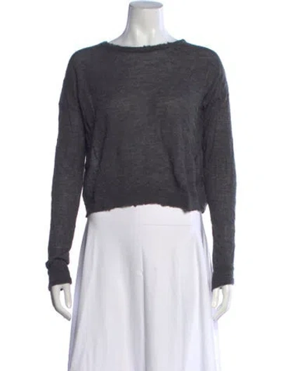 Pre-owned Helmut Lang Cashmere Crew Neck Sweater In Gray