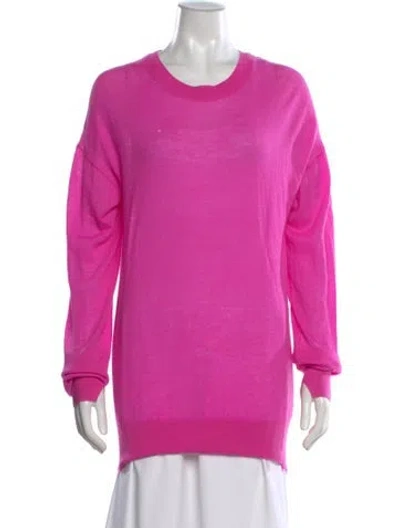 Pre-owned Helmut Lang Cashmere Crew Neck Sweater In Pink