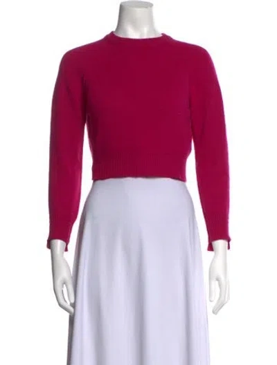 Pre-owned Helmut Lang Cashmere Crew Neck Sweater In Pink