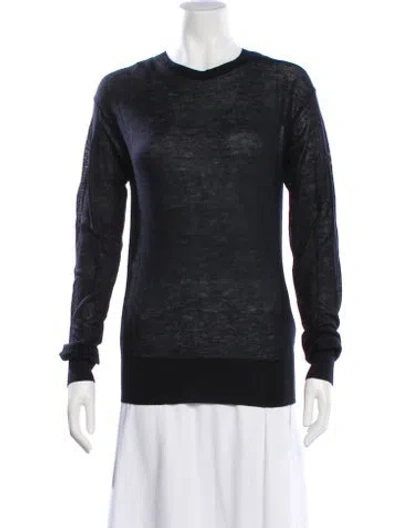 Pre-owned Helmut Lang Cashmere Crew Neck Sweater W/ Tags In Black