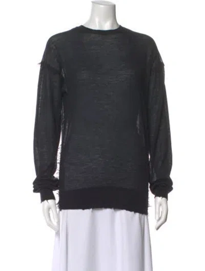 Pre-owned Helmut Lang Cashmere Crew Neck Sweatshirt In Black