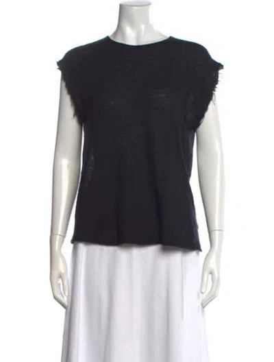 Pre-owned Helmut Lang Cashmere Crew Neck Top In Black