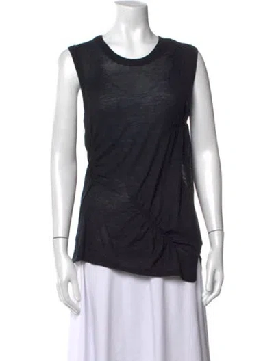 Pre-owned Helmut Lang Cashmere Crew Neck Top In Black