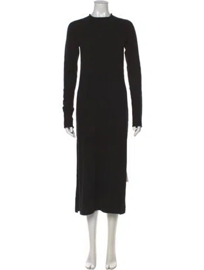 Pre-owned Helmut Lang Cashmere Long Dress In Black