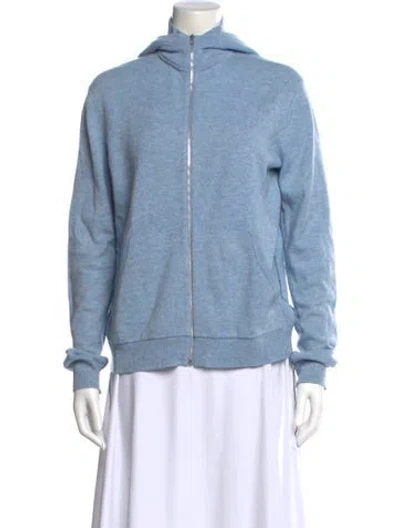 Pre-owned Helmut Lang Cashmere Mock Neck Sweater In Blue