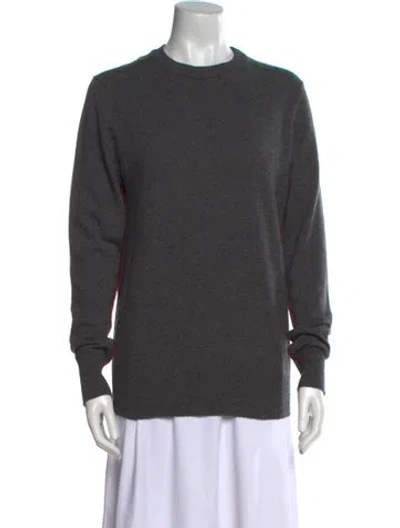 Pre-owned Helmut Lang Cashmere Mock Neck Sweatshirt In Gray