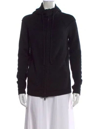 Pre-owned Helmut Lang Cashmere Open Front Sweater In Black