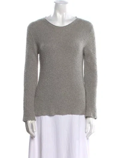 Pre-owned Helmut Lang Cashmere Scoop Neck Sweater In Gray